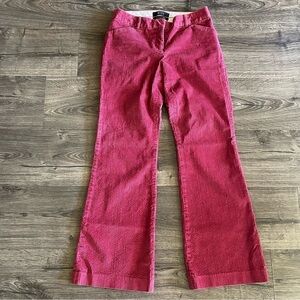 Pink Corduroy Boot Cut Pants